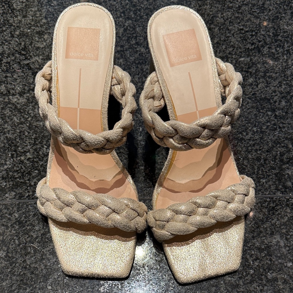 Dolce Vita Women's Braided Gold Sandals